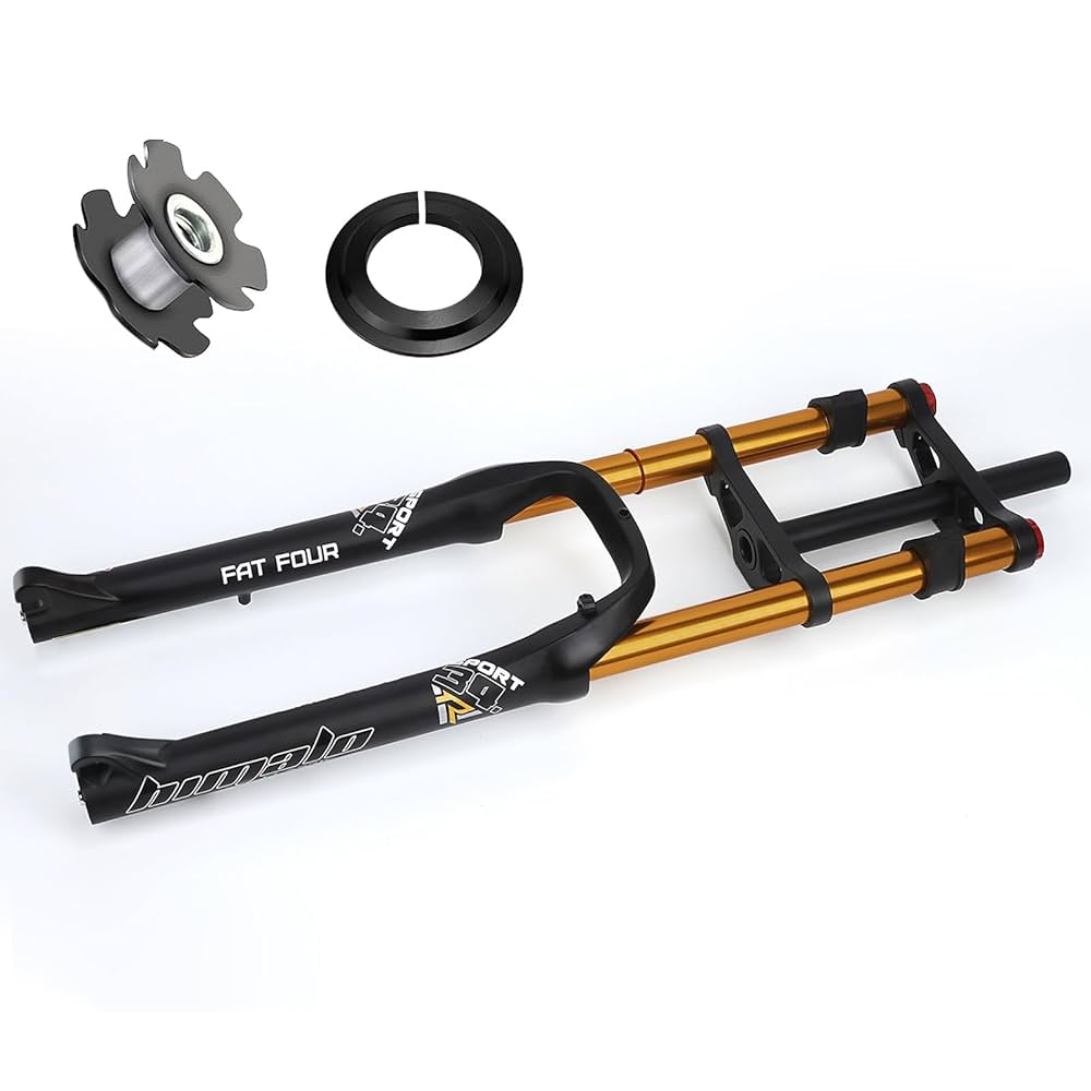 Amazon | 26インチ 自転車サスペンションフォーク 4.0 ファット